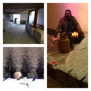 Salt processing in Colchani